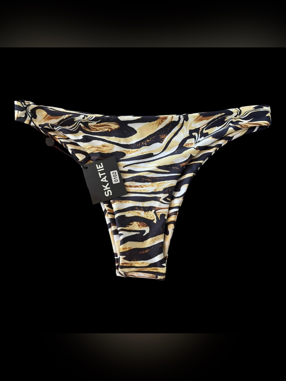 SKATIE Dylan Bikini Bottom NWT XL Animal Print Cheeky Swim Bottom $60 Retail